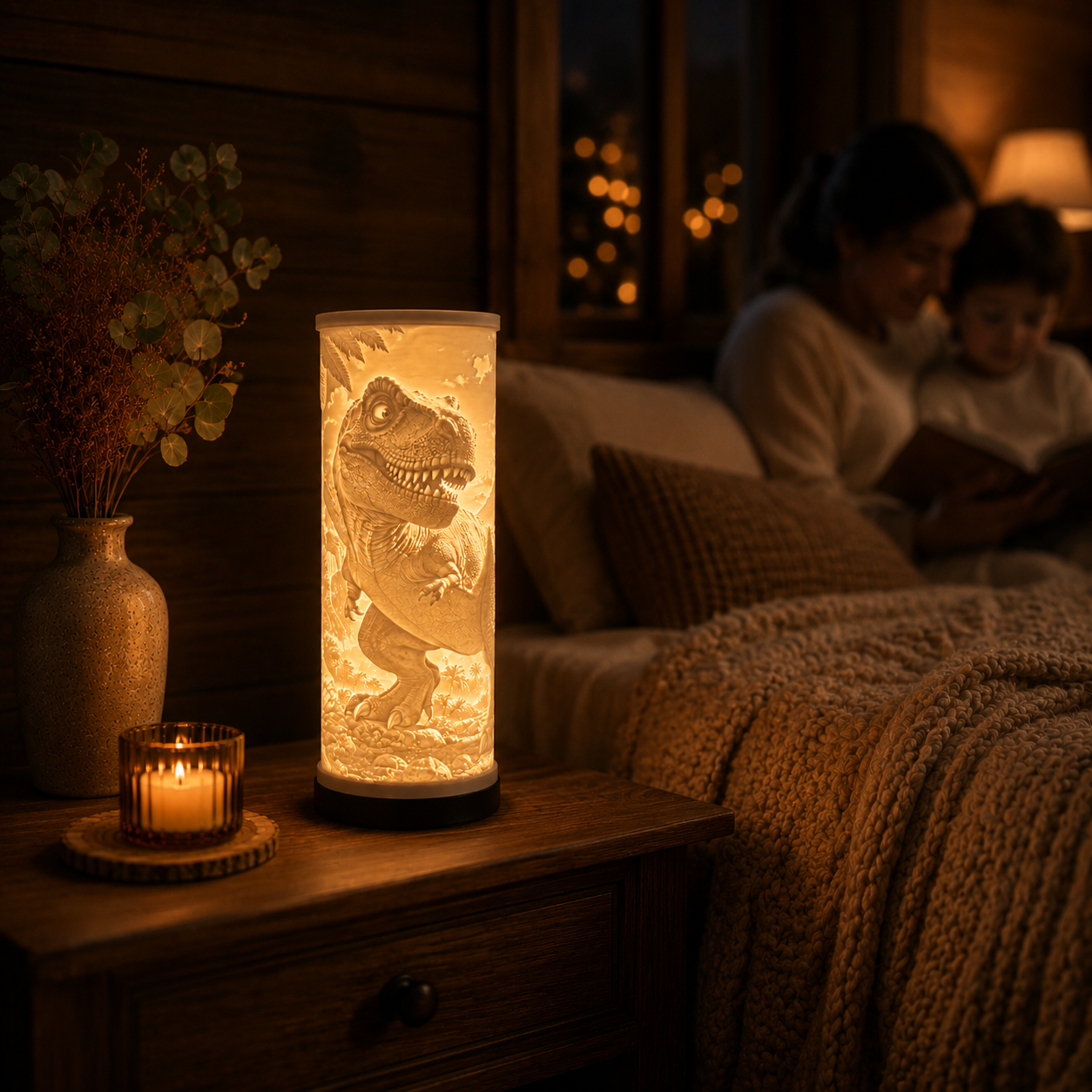 Lithophane Lamp – T-rex