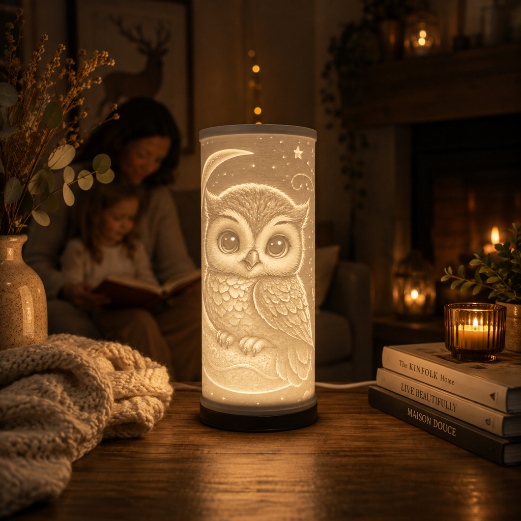 Lithophane Lamp – Cute Owl