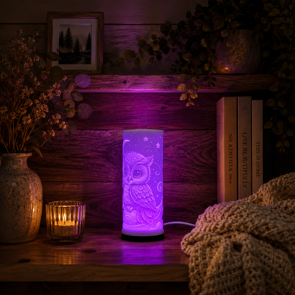 Lithophane Lamp – Cute Owl