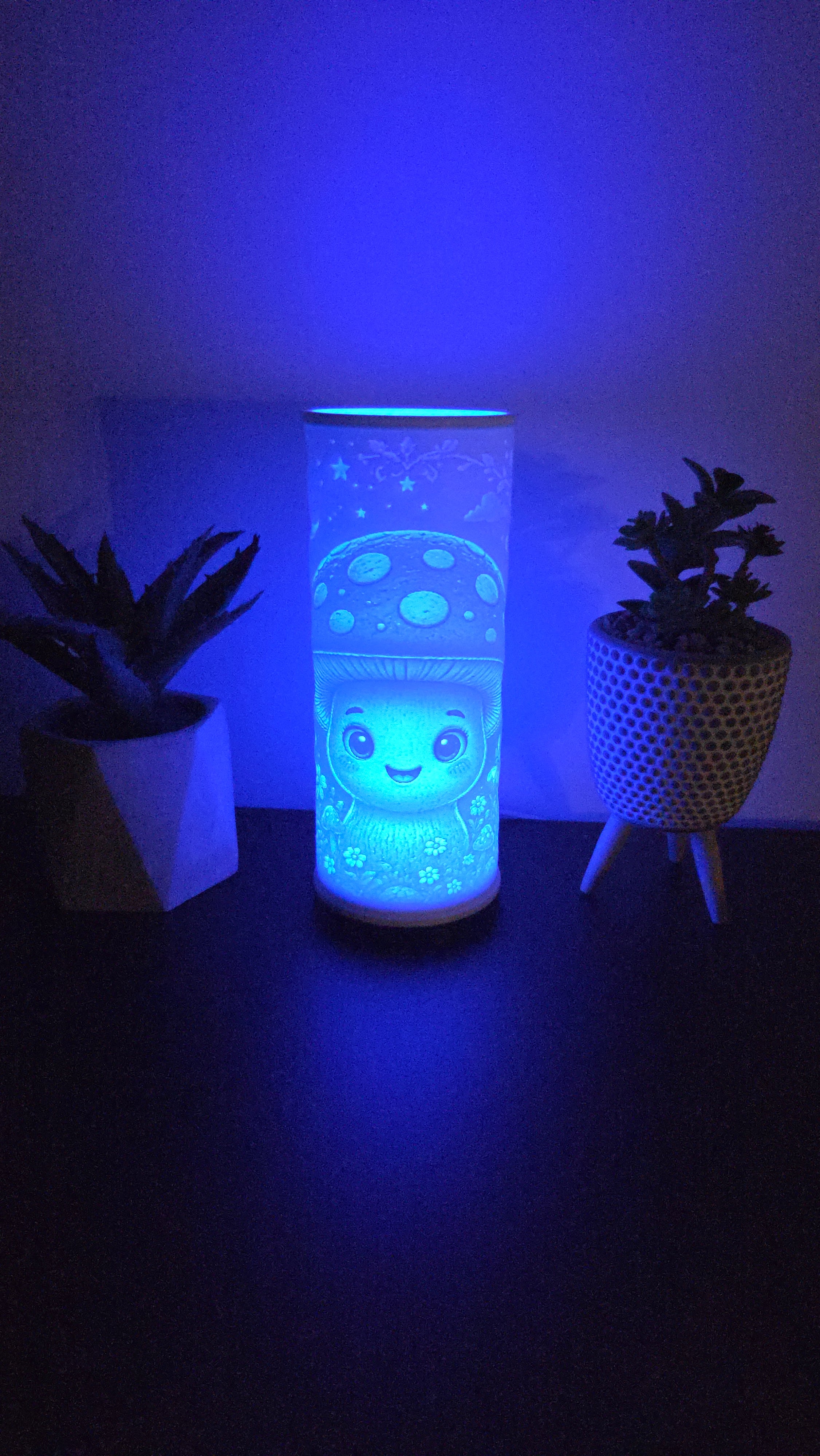 Lithophane Lamp – Cute Mushroom