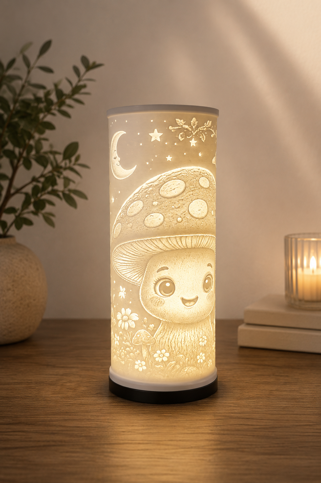 Lampe Lithophane - Champignon Mignon