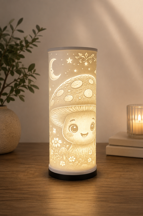 Lampe Lithophane - Champignon Mignon