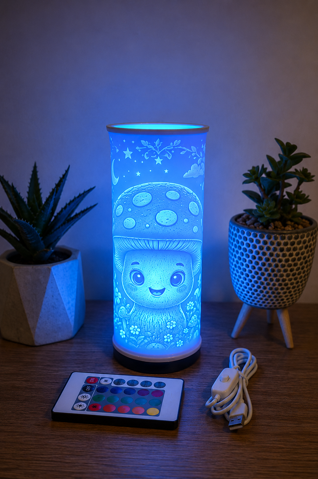 Lampe Lithophane - Champignon Mignon