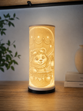 Lampe Lithophane - Ourson Aventurier en Montgolfière