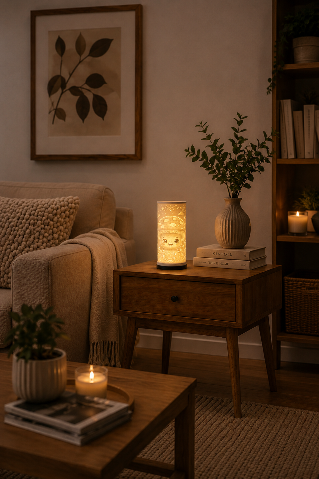 Lampe Lithophane - Champignon Mignon